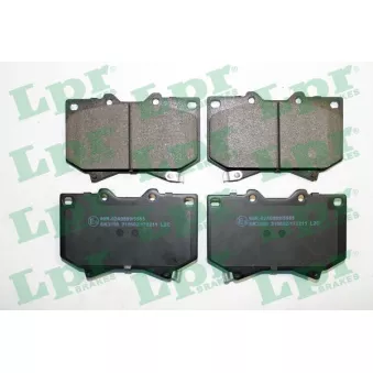 Jeu de 4 plaquettes de frein avant LPR 05P2211