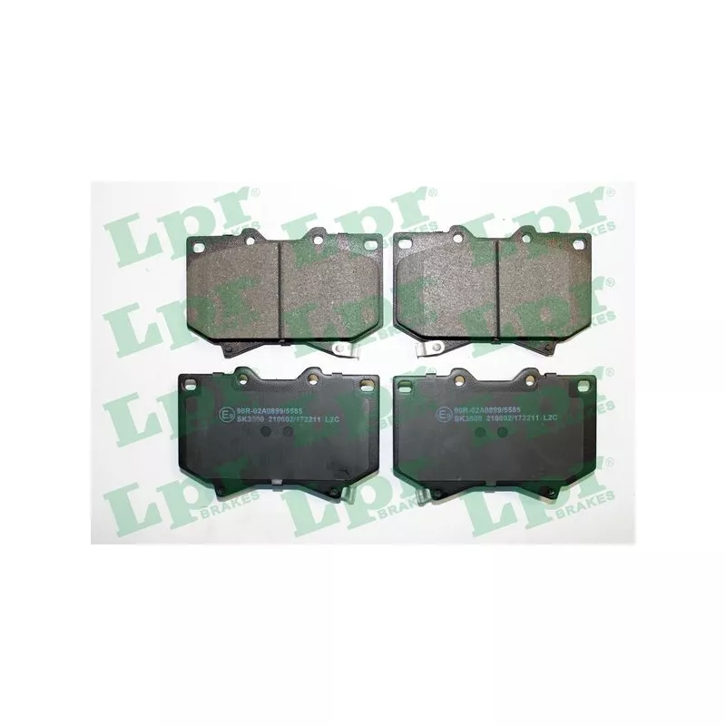 Jeu de 4 plaquettes de frein avant LPR 05P2211
