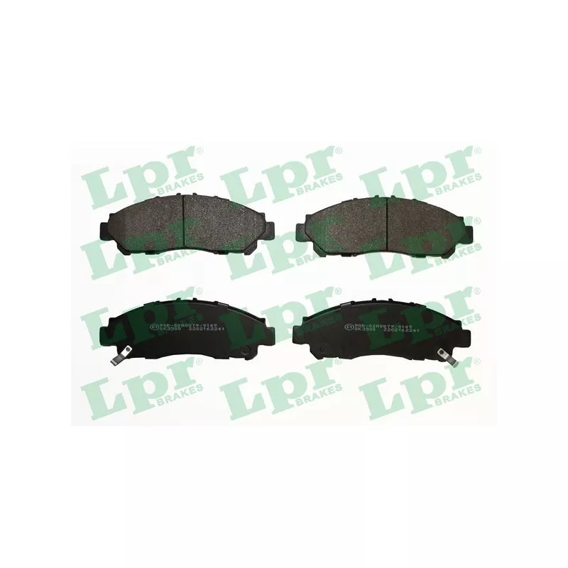 Jeu de 4 plaquettes de frein avant LPR 05P2241