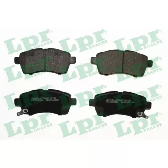 Jeu de 4 plaquettes de frein avant LPR 05P2252
