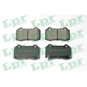 Jeu de 4 plaquettes de frein arrière LPR 05P2255