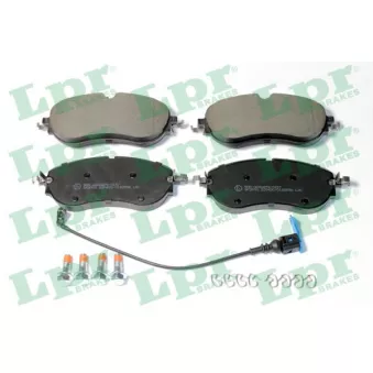 Jeu de 4 plaquettes de frein avant LPR