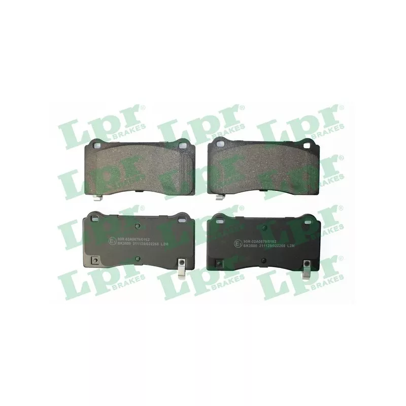 Jeu de 4 plaquettes de frein avant LPR 05P2268