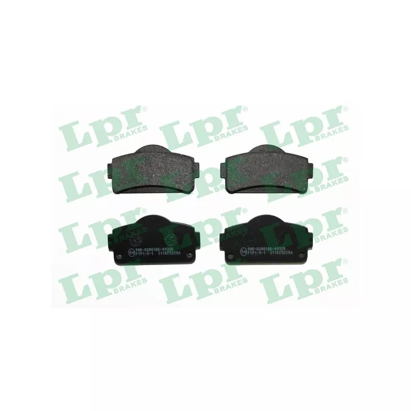 Jeu de 4 plaquettes de frein avant LPR 05P2286