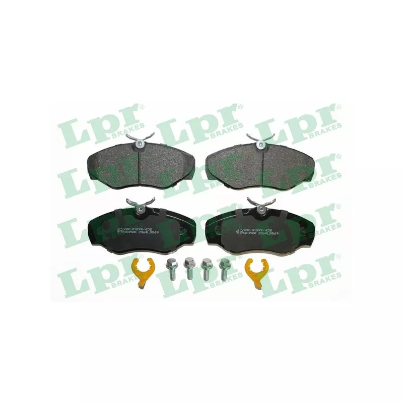 Jeu de 4 plaquettes de frein avant LPR 05P869K