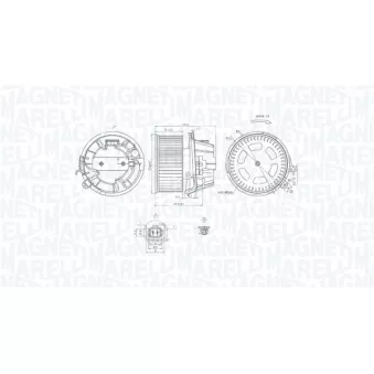 Pulseur d'air habitacle MAGNETI MARELLI 069412240010