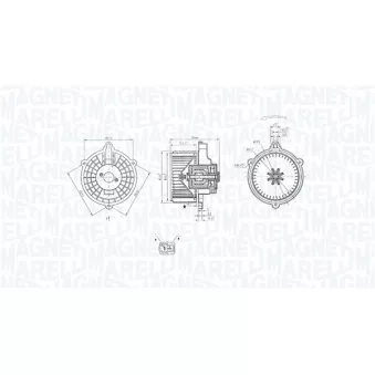 Pulseur d'air habitacle MAGNETI MARELLI 069412352010