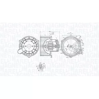 Pulseur d'air habitacle MAGNETI MARELLI