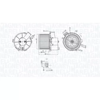 Pulseur d'air habitacle MAGNETI MARELLI 069412402010