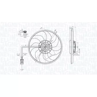 Ventilateur, refroidissement du moteur MAGNETI MARELLI