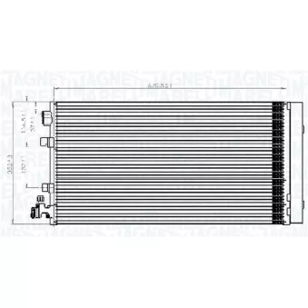 Condenseur, climatisation MAGNETI MARELLI 350203826000
