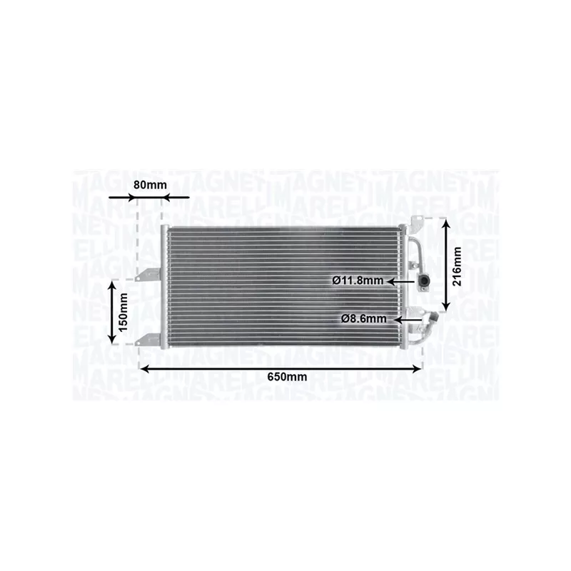 Condenseur, climatisation MAGNETI MARELLI 350203852000