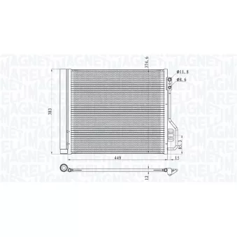 Condenseur, climatisation MAGNETI MARELLI 350203854000