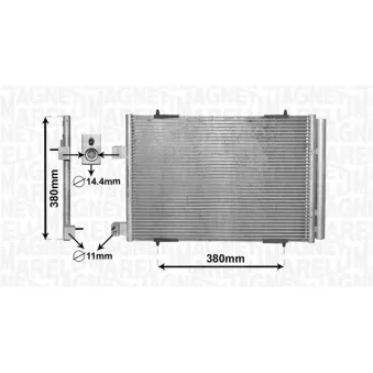 Condenseur, climatisation MAGNETI MARELLI 350203855000
