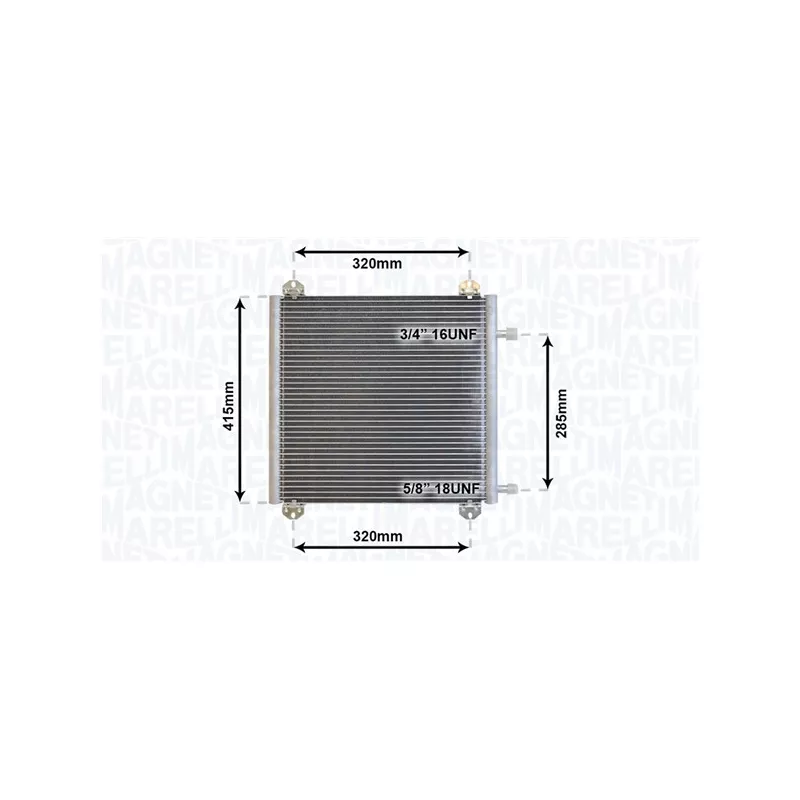 Condenseur, climatisation MAGNETI MARELLI 350203866000