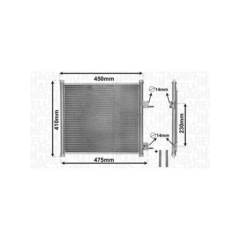 Condenseur, climatisation MAGNETI MARELLI 350203869000