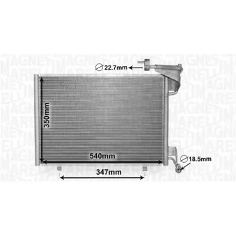 Condenseur, climatisation MAGNETI MARELLI