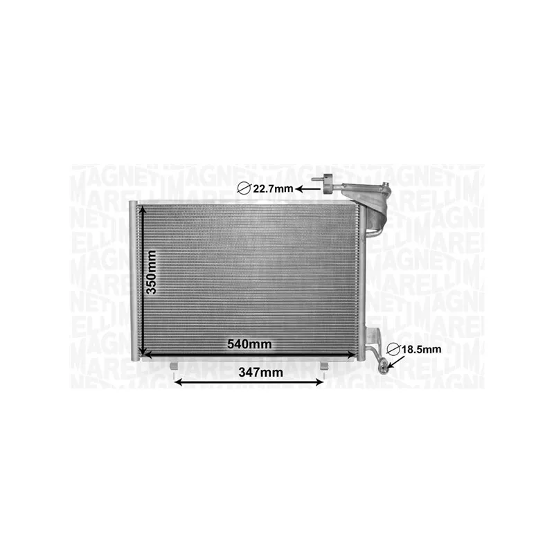 Condenseur, climatisation MAGNETI MARELLI 350203870000