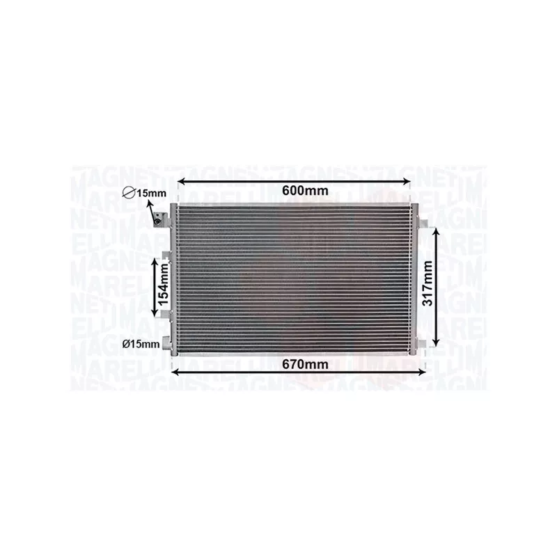 Condenseur, climatisation MAGNETI MARELLI 350203879000