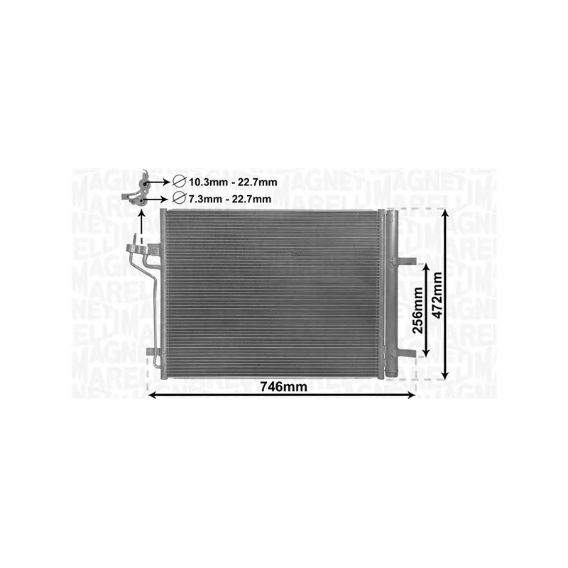 Condenseur, climatisation MAGNETI MARELLI 350203880000