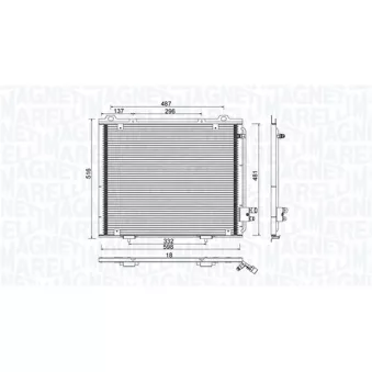 Condenseur, climatisation MAGNETI MARELLI 350203889000