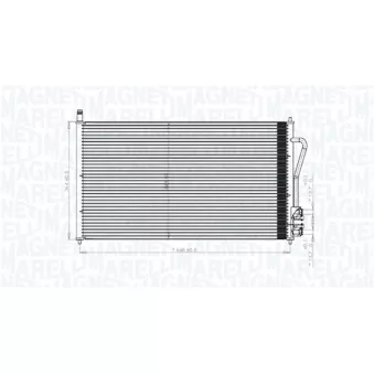 Condenseur, climatisation MAGNETI MARELLI 350203898000