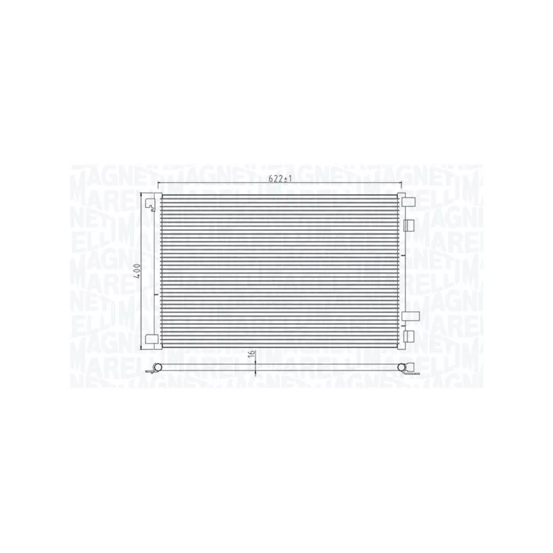 Condenseur, climatisation MAGNETI MARELLI 350203932000