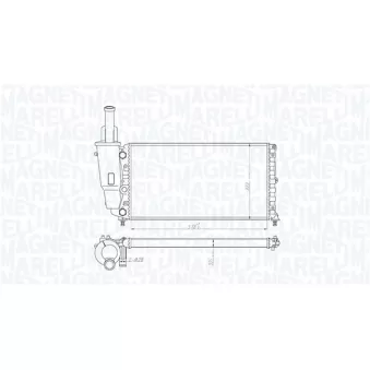 Radiateur, refroidissement du moteur MAGNETI MARELLI 350213114000