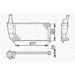 Radiateur, refroidissement du moteur MAGNETI MARELLI 350213114000 - Visuel 2