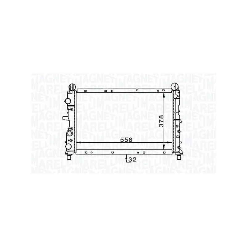 Radiateur, refroidissement du moteur MAGNETI MARELLI 350213168900