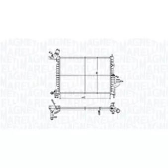 Radiateur, refroidissement du moteur MAGNETI MARELLI 350213184500