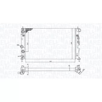 Radiateur, refroidissement du moteur MAGNETI MARELLI 350213190300