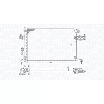 Radiateur, refroidissement du moteur MAGNETI MARELLI