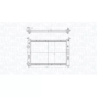 Radiateur, refroidissement du moteur MAGNETI MARELLI 350213196400