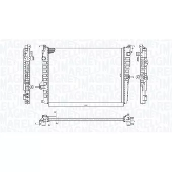 Radiateur, refroidissement du moteur MAGNETI MARELLI