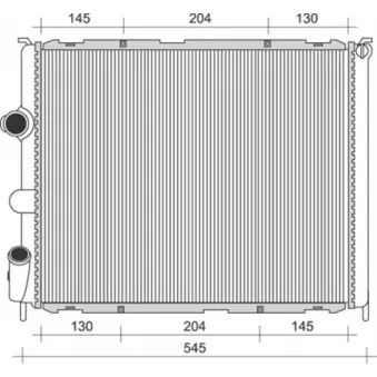 Radiateur, refroidissement du moteur MAGNETI MARELLI 350213989000
