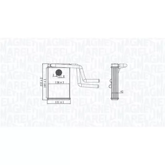 Système de chauffage MAGNETI MARELLI 350218487000