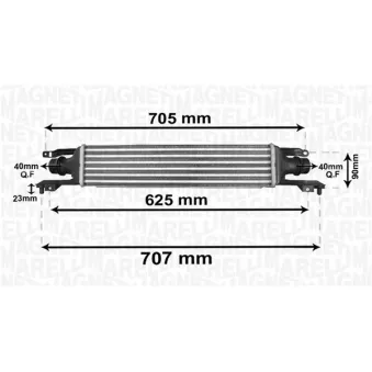Intercooler, échangeur MAGNETI MARELLI