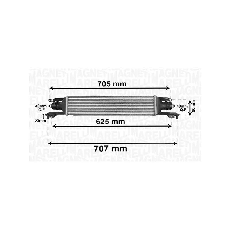 Intercooler, échangeur MAGNETI MARELLI 351319204120