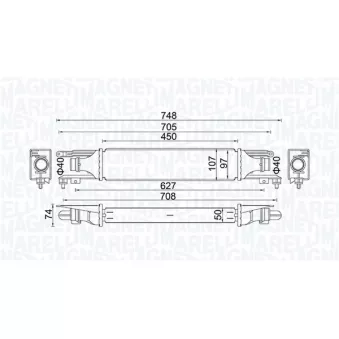 Intercooler, échangeur MAGNETI MARELLI