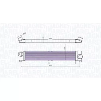 Intercooler, échangeur MAGNETI MARELLI 351319204310