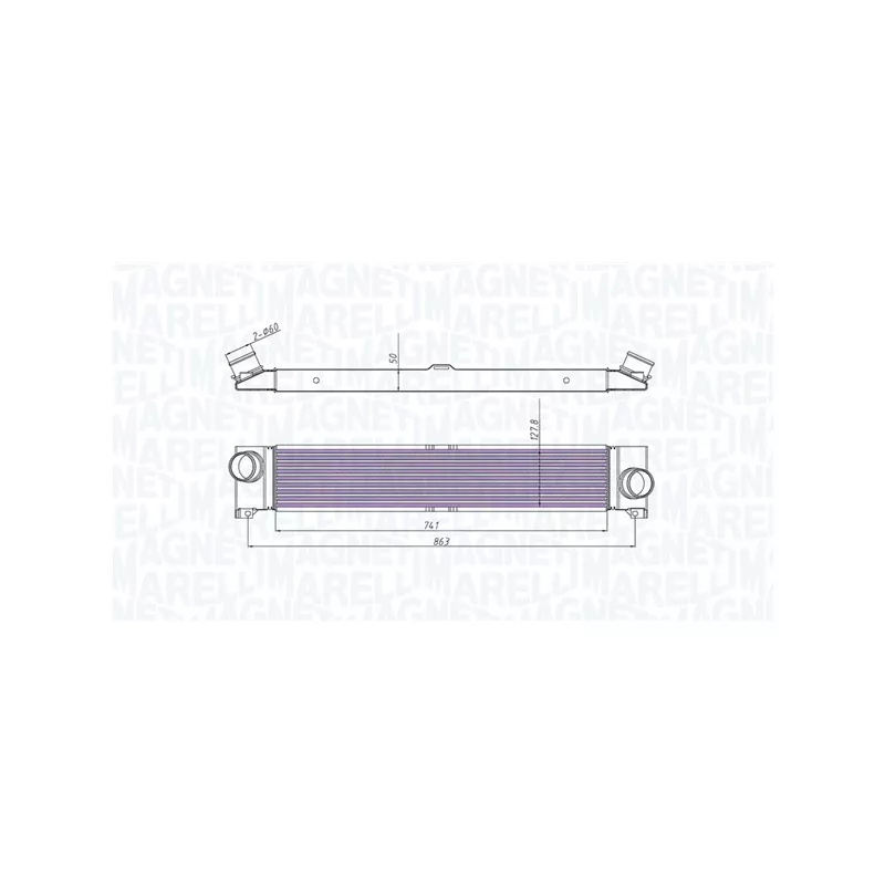 Intercooler, échangeur MAGNETI MARELLI 351319204310