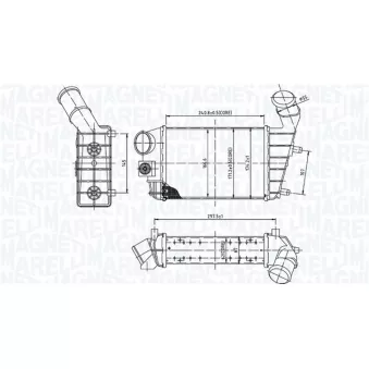 Intercooler, échangeur MAGNETI MARELLI
