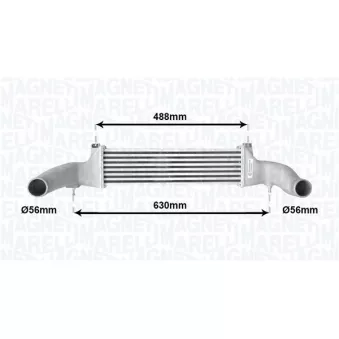 Intercooler, échangeur MAGNETI MARELLI 351319205030