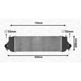 Intercooler, échangeur MAGNETI MARELLI