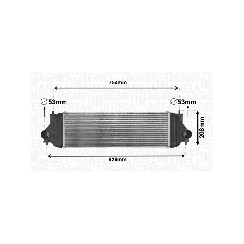Intercooler, échangeur MAGNETI MARELLI 351319205180