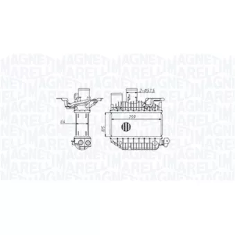 Intercooler, échangeur MAGNETI MARELLI