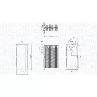Intercooler, échangeur MAGNETI MARELLI 351319205430