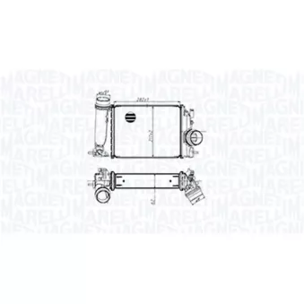 Intercooler, échangeur MAGNETI MARELLI 351319205480