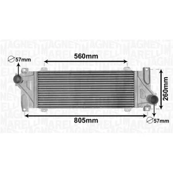 Intercooler, échangeur MAGNETI MARELLI